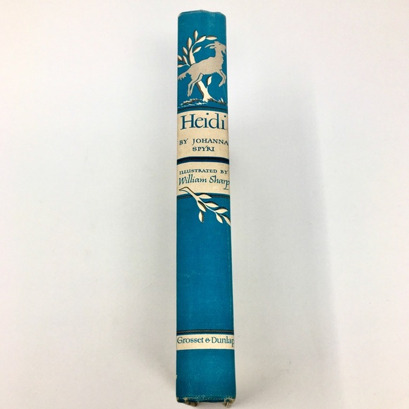 1945 Heidi by Johanna Spyri Illustrated Vintage Junior Library Hardbound Book - Picture 3 of 15